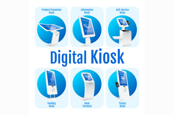 Digital Kiosk Vector Infographic: Designing for Clarity and Impact
