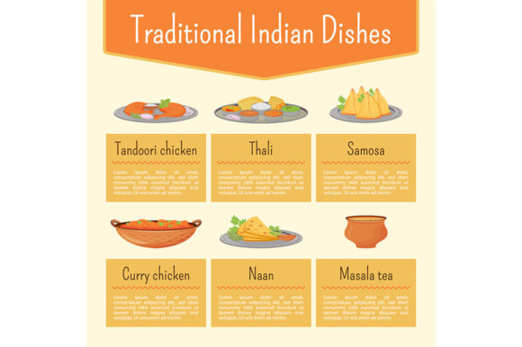 Evaluating Indian Dishes Flat Color Vector Assets for Culinary Design Projects