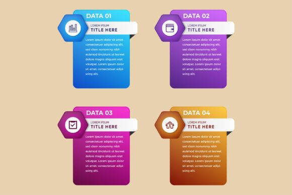 Four Hexagon Rectangle Infographic: A Practical Guide to Effective Business Visuals