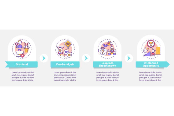 Visualizing Career Shifts with a Job Transition Causes Vector Infographic